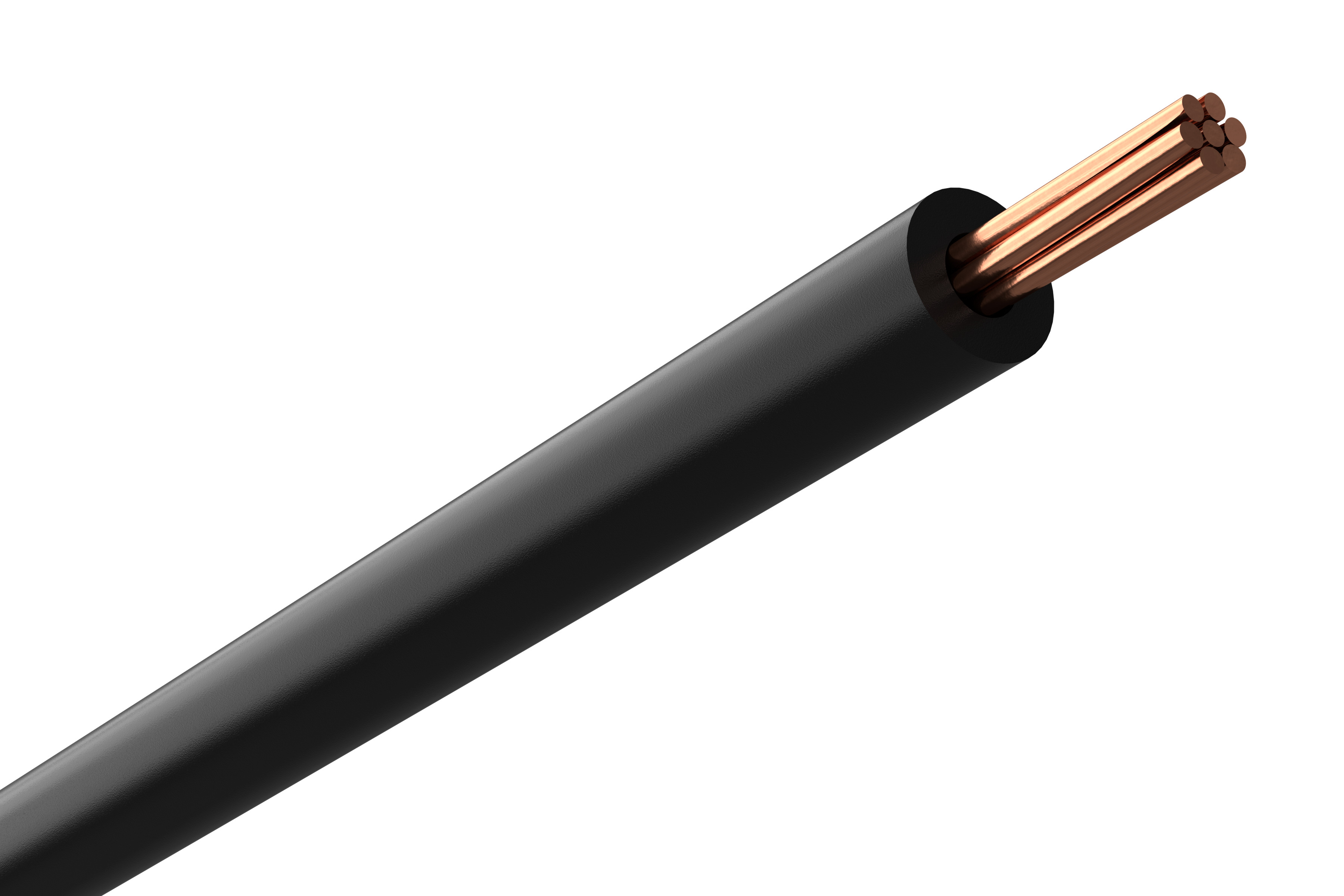 KABEL FQ 1.5 SVART H07Z1-R 20M/RING