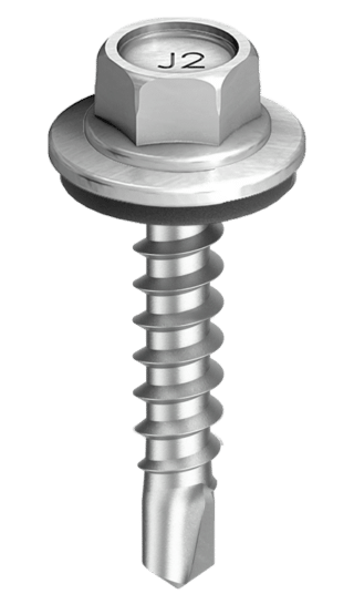 FARMARSKRUV FÖR ÖVERLAPP      TEGELRÖD RAL8004 4,8X20MM