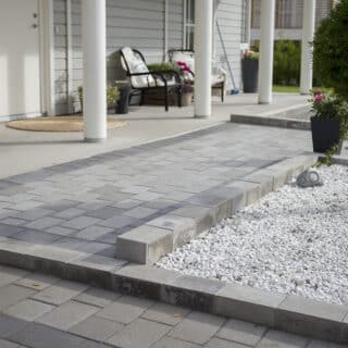 Mursten Labyrint skarp Mini 210x140x140mm grå B