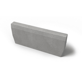 Kantsten Slät fasad 700x70x300mm grå H