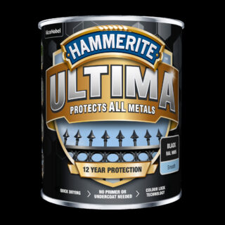 METALLFÄRG ULTIMA SMOOTH BLACK HAMMERITE 0,25L