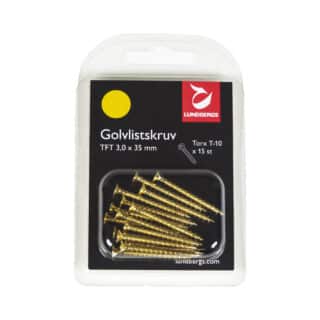 GOLVLISTSKRUV H-FIX TFT TORDR GULD 3,0X35