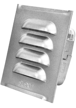 VENTILGALLER FLEXIT MED RAM   ALUZINKBELAGT STÅL 100X100MM