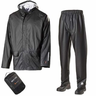 REGNSET 2210PU L BRADOR SVART XXL