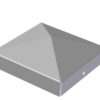 STOLPLOCK GALVAD 71X71MM