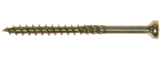 LISTSKRUV GULFÖRZINKAD TRÄ/STÅL 3X42MM 250ST