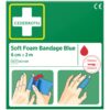 BANDAGE SOFT FOAM BLUE 6CM 2M