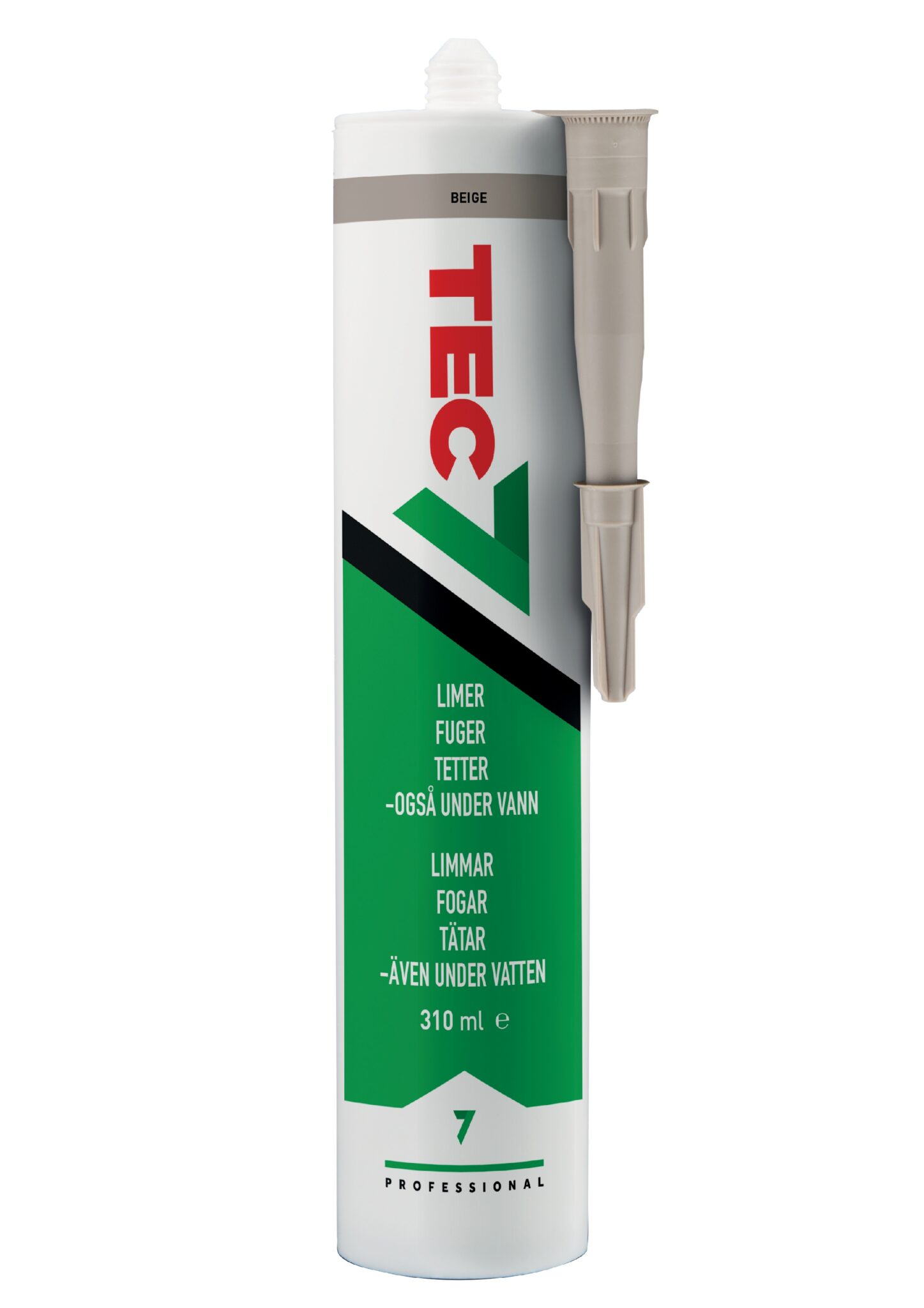 995500 FOGMASSA TEC7 BEIGE MS-POLYMER 310ML