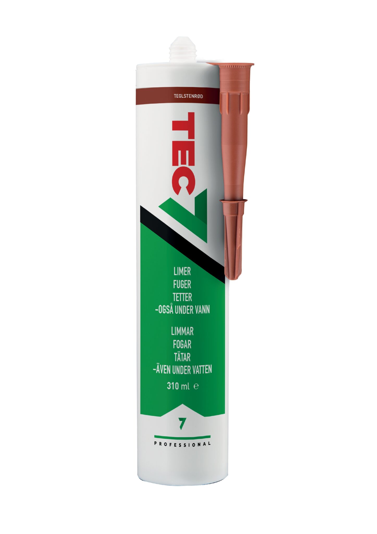 995508 FOGMASSA TEC7 TEGELRÖD MS-POLYMER 310ML