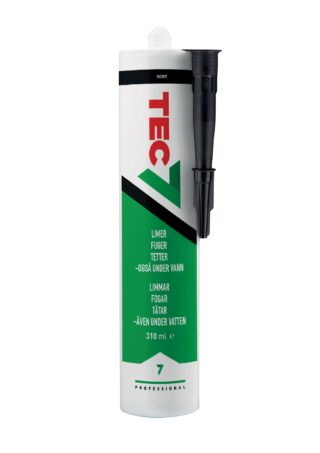 FOGMASSA TEC7 SVART MS-POLYMER 310ML