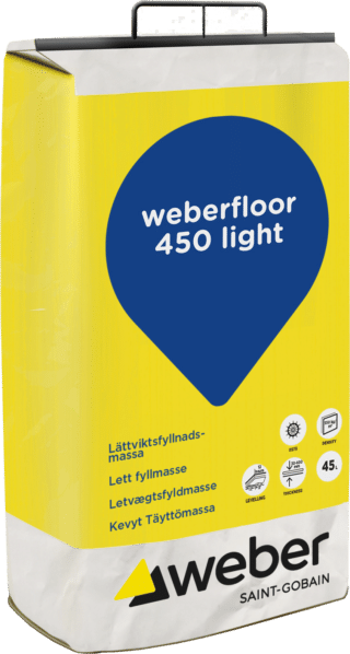 GOLVSPACKEL FLOOR 450 LIGHT 45L 17KG