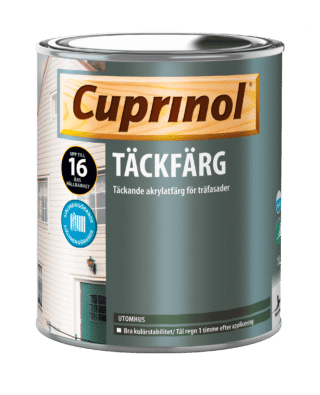 TRÄFASADFÄRG TÄCKFÄRG 234 RED CUPRINOL UTOMHUS 1L
