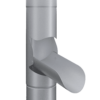 STUPRÖRSUTKASTARE FUTK FÄLLBARSILVERMETALLIC 045 87MM
