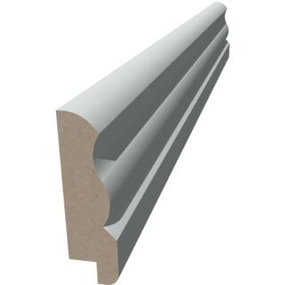 BRÖSTLIST REGINA PÄRLSPONT VIT S 0502-Y 16X56X2440MM