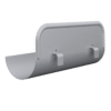 ÖVERSPOLNINGSSKYDD OSKR RAKT SILVERMETALLIC 045 125MM