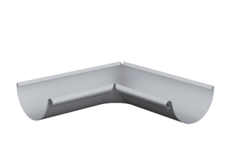 RÄNNVINKEL RVI INNER HALVRUND SILVERMETALLIC 045 125MM 90GR