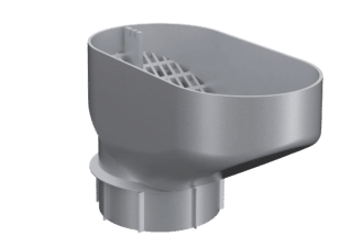 RENSTRATT RT TILL STUPRÖR PLAST SILVERMET 045 =100MM