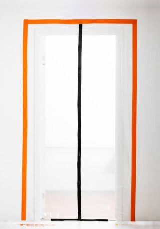 DAMMSKYDD DÖRR MAGNET I PLAST 2,20X1,20M ÖPPNING 2M