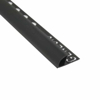 KAKELLIST PL SVART 12MM 2,5M ETR128.16