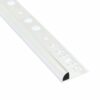 KAKELLIST ALUMINIUM BLANK/SILVER 8MM 2,5M ETA080.9