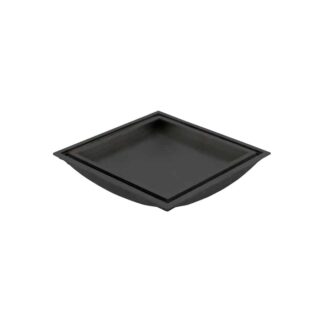GOLVBRUNNSSIL TILE IN AISI 304 BLACK SVARTLACKAD 147X147MM