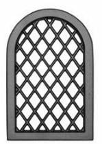Varmluftsgaller Svart 140x215mm Rund Överdel Carat