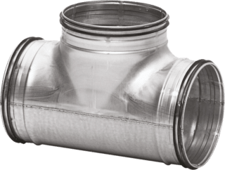 T-rör för ventilationskanal 160/125 mm