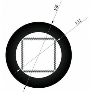Rökrör 125 Täckring Svart M 4 Klämfjäder 11-624