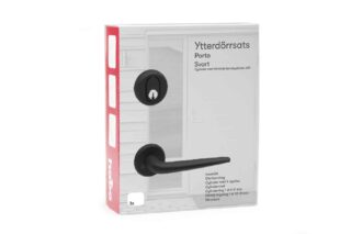 YTTERDÖRRSATS PORTO SVART ALU