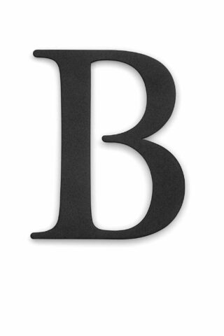 BOKSTAV CENTURY B SVART 98MM