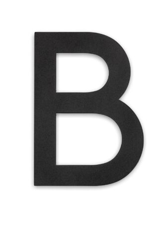 BOKSTAV HOME B SVART 142MM