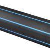 PE Slang 25 x 2,3 mm x 50 m Svart med blå stripe SDR11 PN16 PE100 (10)