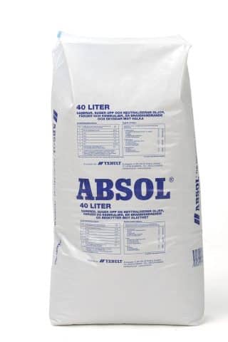 Absorptionsmedelÿabsol Ka0140 40l/Säck 21 Säckar/Pall