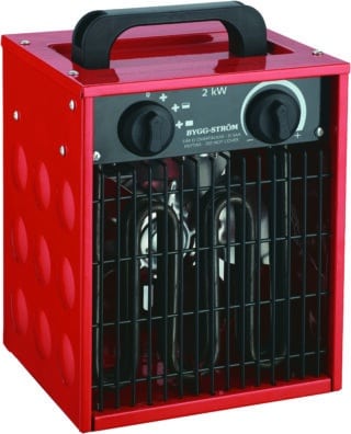 VÄRMEFLÄKT BYGG BYGG-STRÖM RÖD230V 2KW IP44