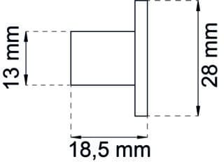 KNOPP CHARLIE B KROM 28MM
