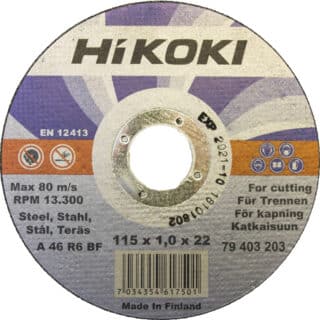 KAPSKIVA HIKOKI 403203 STÅL   115X1,0MM