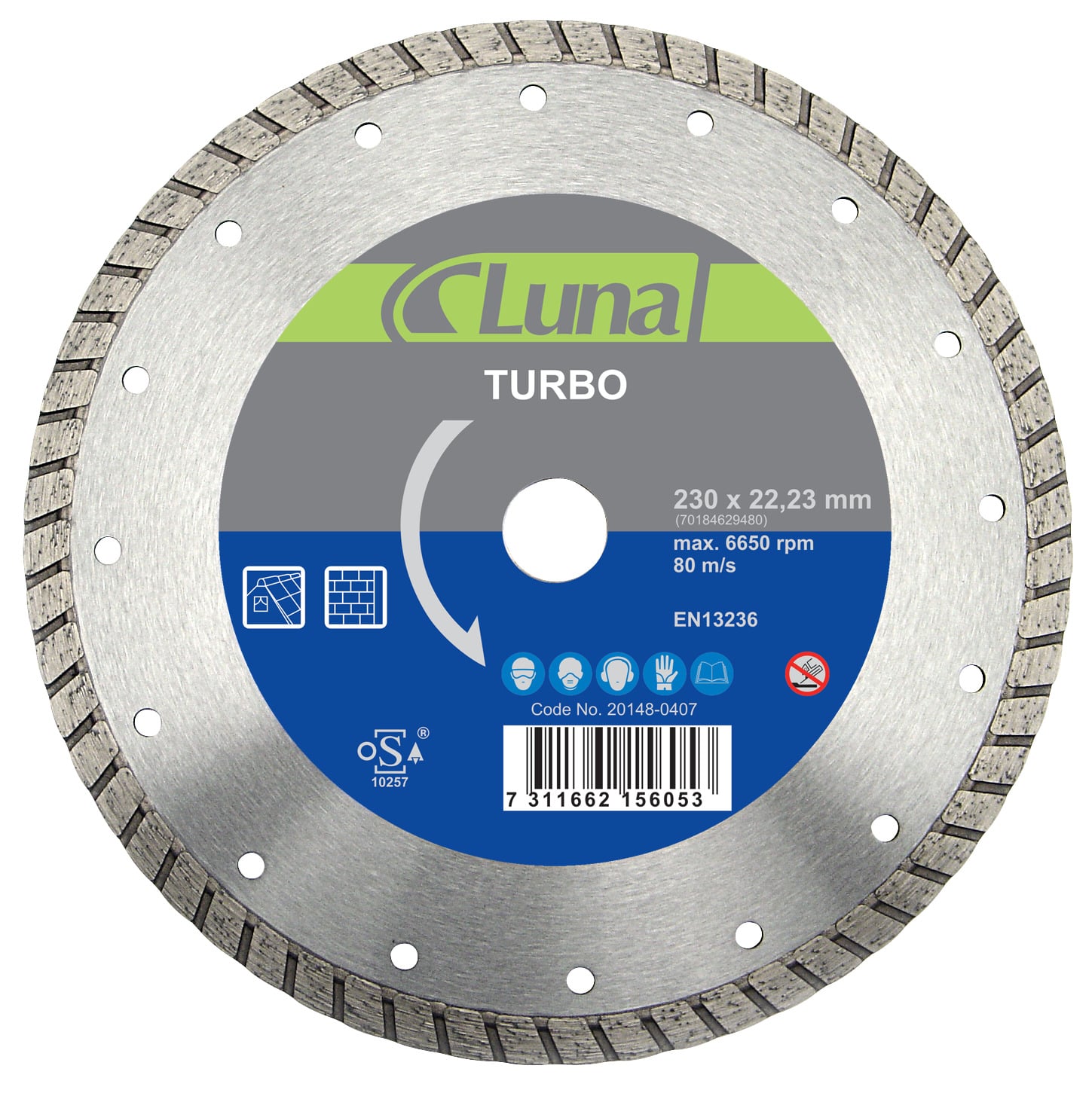 DIAMANTKLINGA 180X2,5X22 TUR
