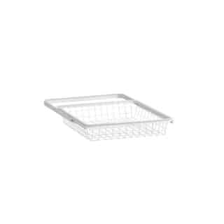 TRÅDBACK 40 UTDRAGBAR ELFA    264110 VIT 85MM