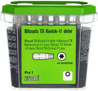 Bitssats TX konisk 11 delar