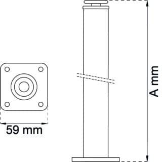 BORDSBEN 511 M NICKEL 30X300MM
