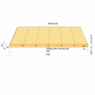 20X540 UNDERLAGSSPONTLUCKA    GRAN G4-3 L=4200