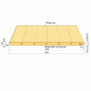 23x540 UNDERLAGSSPONTLUCKA    GRAN G4-3 L=3000