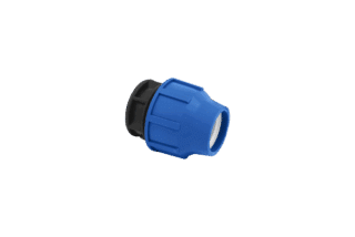 Plastkoppling Stp Ändhuv 50mm