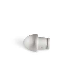 Hörndel Kvartsrund Alu Silvereloxerad Matt 6mm N