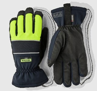 Handske i Syntet Alto Czone Black/High Viz-11
