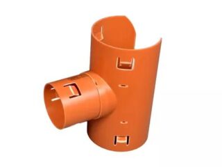 Dränering PVC Sadelgrenrör 113x80 90Ø