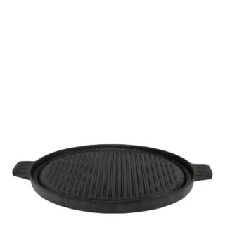 Cast Iron Reversible Round Plate 36cm