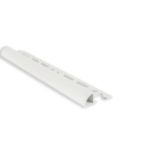 Kakellist Kvartsrund Plast Vit10mm 2,5m