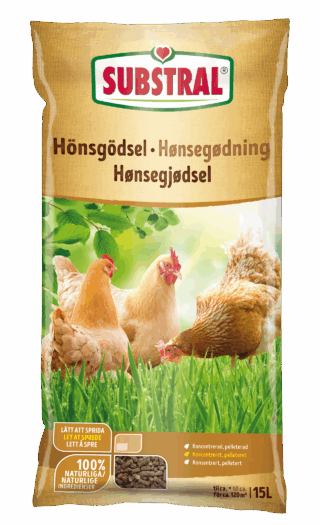 Hönsgödsel Substral Pelleterad15l