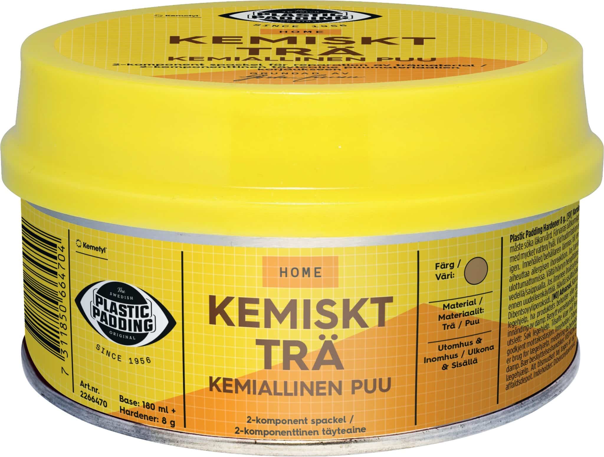 Spackel Kemiskt Trä Plastic Padding Kemiskt Trä 0,18l